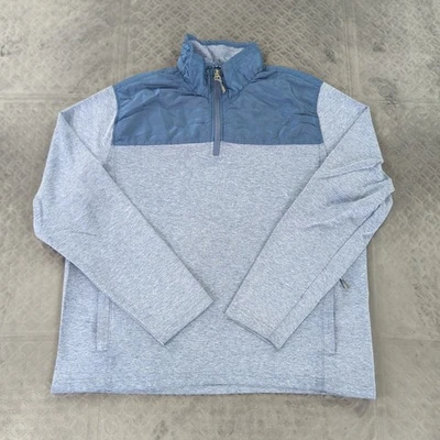 Eddie Bauer Jacket 1/4 Zip Pullover Mock Neck Blue Long Sleeve Men Large - Image 1 of 4