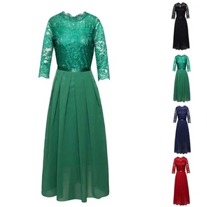 Gorgeous Women's Chiffon Lace Bridesmaid Dresses Available in Multiple Colors - Picture 1 of 14
