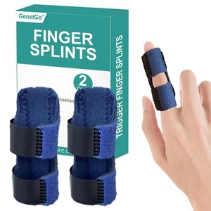 Genetgo Trigger Finger Splint, Mallet Finger Brace For Index, Middle,  - Picture 1 of 6