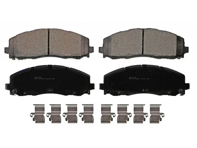 Conjunto de pastilhas de freio dianteiro para Jeep Wrangler 2018-2024 2019 2020 2021 2022 2023 JZ765PF - Imagem 1 de 1