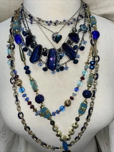 Junk Jewelry Necklace Lot Vintage & Modern Wear, Repair, Craft, Harvest - Picture 1 of 11