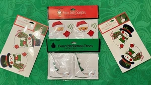 Lot 16 Vtg Xmas HALLMARK/A.G. Snowman,Santa,Tree HONEYCOMB Die Cut-PARTY FAVORS - Picture 1 of 14