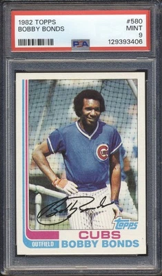 1982 Topps Baseball Bobby Bonds #580 PSA 9 cachorros como nuevo Foto 1 de 2