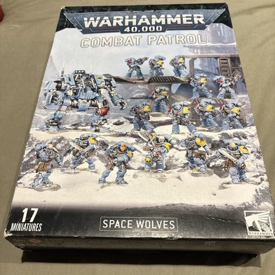 Games Workshop Warhammer 40k Combat Patrol Space Wolves Miniatures - Image 1 of 3