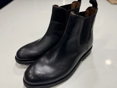 FRYE Men’s Bowery Chelsea Leather Boots In Black Size 8.5 US MSRP $328 - Image 1 of 4