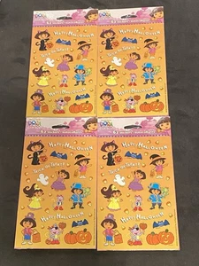 American Greetings Dora the Explorer Halloween Aufkleber Set 4 Packungen à 62 NEU - Bild 1 von 3