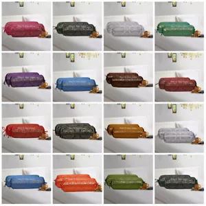 Bohemian Indian Yoga Bolster Pillow Cover Cylinder Neck Roll Cushion Tube Pillow - Picture 1 of 71