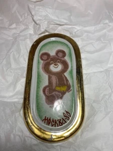 porcelain souvenir Olympics 80 Mishka Moscow - Picture 1 of 6
