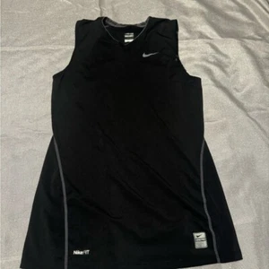 Nike Pro Black Compression Shirt - Picture 1 of 3
