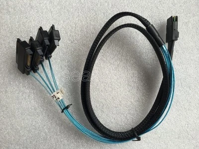 Standard Mini SAS Power Mini-SAS SFF-8087 to 4x SFF-8482 with 4x Data Cable 1M - Image 1 of 4