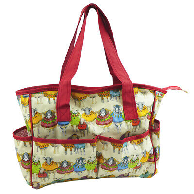 CRAFT & KNITTING BAG 'Sheep In Sweaters' Design By Emma Ball PVC LOTS OF POCKETS • 28.16€