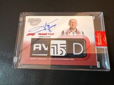 2022 Topps Dynasty F1 Triple Relic Autographed Card Franz Tost 1/5