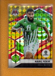 Nabil Fekir 2021-22 Panini Mosaic La Liga Choice Red & Gold Prizm #77 /25 - Picture 1 of 2