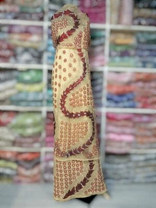 Luxury George African Wrappers Heavy Beaded For Party Wear Fabric - Picture 1 of 2