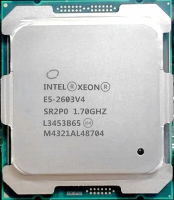 SR2P0 INTEL XEON PROCESSOR E5-2603V4 6-CORE 1.7GHZ 15MB FCLGA2011 85W 14NM CPU - Image 1 of 3
