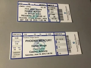 6/18/2016 WNBA Phoenix Mercury (vs Dallas Wings) Bonner 38 points NrMt Cond. - Picture 1 of 3