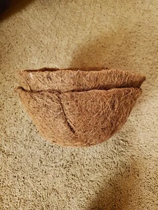 2PCS 10 Inch Coco Liner Hanging Basket Liners 100% Natural Coconut - Picture 1 of 2