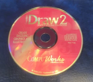 1995 Compu Works Dtraw2 Vintage Software auf CD - Bild 1 von 2