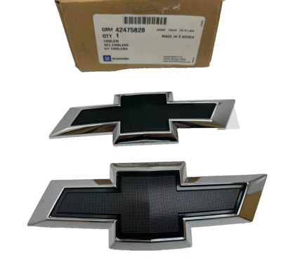 Conjunto de emblema de gravata borboleta dianteira e traseira genuína para Chevrolet Sonic Hatchback 2017-2020 - Imagem 1 de 4