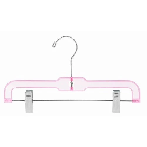 Children's Pink Plastic Pant Skirt Hanger 12" (pack of 25) - Image 1 of 1