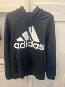 NWT! adidas Men's Large Essentials Fleece Big Logo Pullover Hoodie GK9220 - Picture 1 of 3