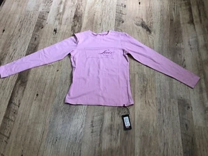Girls Levis t-shirt Size 14A Long Sleeve Pink Logo Levis Kidswear New With Tags - Picture 1 of 11
