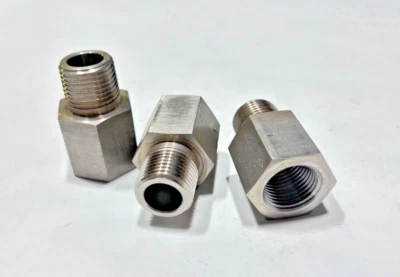 (3) 3321x8x8 WEATHERHEAD Stainless Steel 1/2" FPT x 1/2" MPT Pipe Adapter - Image 1 of 4