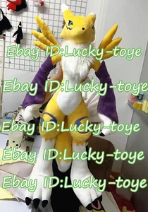 Peluche pupazzo 80 cm Digimon Renamon peluche vestito giocattolo cuscino mostro digitale - Foto 1 di 7