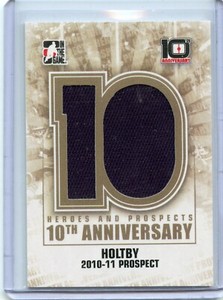  2013-14 ITG Heroes and Prospects Tenth Anniversary Jersey #AP-75 Braden Holtby