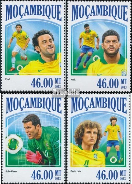 Briefmarken Mosambik 2013 Mi 6932-6935 (kompl. Ausgabe) postfrisch Brasilien 201 - Bild 1 von 1