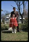 1971 Kodachrome Original Slide Older Brother Boy Sister Girl Dressed Up #1152