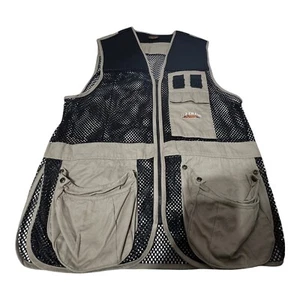 Fieldline Men's Khaki Hunting Shooting Skeet Trap Fishing Mesh Vest M/L MED LARG - Picture 1 of 4