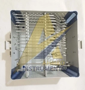 Juego de 15 fórceps de artroscopia con caja de aluminio de esterilización - Imagen 1 de 7