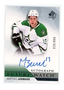 2015-16 SP AUTHENTIC #272 FUTURE WATCH ROOKIE AUTO 620 /999 MATTIAS JANMARK - Picture 1 of 1