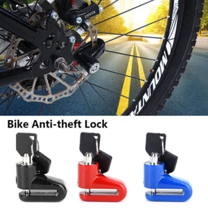3 Colors Metal Bike Lock Disc Brakes Anti Theft Locks With Plastic Frame - Picture 1 of 11