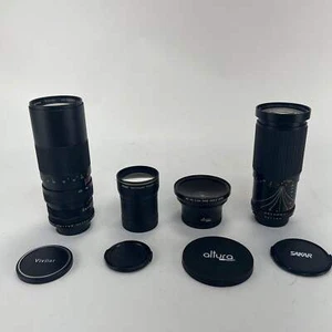 4 Camera-Lens Bundle, Nikon Teleconverter 1.5x, Sakar 35-200mm f/3.8-5.2, & more - Picture 1 of 24