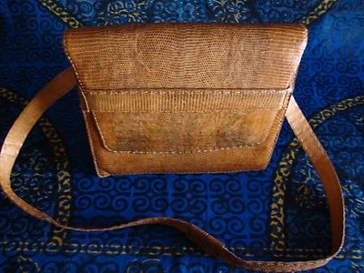 PETIT SAC CUIR LEZARD DES SABLES TRAVAIL ARTISANAL - Photo 1/4