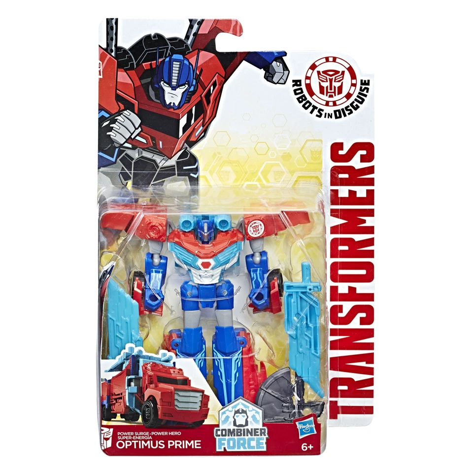 Transformers Robots in Disguise Warrior Class POWER SURGE OPTIMUS PRIME Figure - Image 1 of 3
