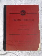 1945 RCA Service RED BOOK Theatre TELEVISION HANDBOOK f Projectionists Theater
