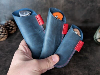 Ручной работы нож чехол, кожаный нож мешок, карманный нож кожаный чехол, EDC карман - Изображение 1 из 4