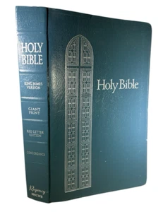 Nelson Regency Holy Bible King James Version Giant Print Red Letter 885CWB 1990 - Picture 1 of 16