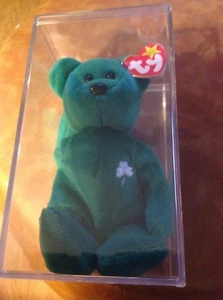 TY Beanie Baby Erin Bear in Perfect Mint Condition w/ Tag in plastic case - Picture 1 of 1