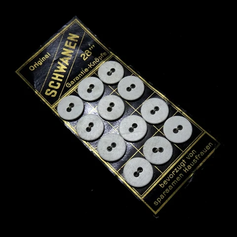 12 Authentic Antique bed duvet lingerie Linen Buttons laundry 13/16" c 1880 vtg Cover