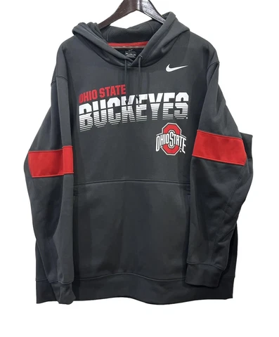 Nike Dri-Fit Ohio State Buckeyes Sweatshirt Hoodie - Size 2XL Cover