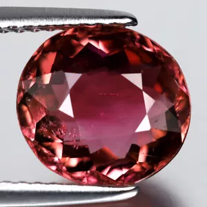 2,58k beeindruckender ovaler Schnitt (10x9 mm) Mosambik rosa Turmalin Edelstein - Bild 1 von 2