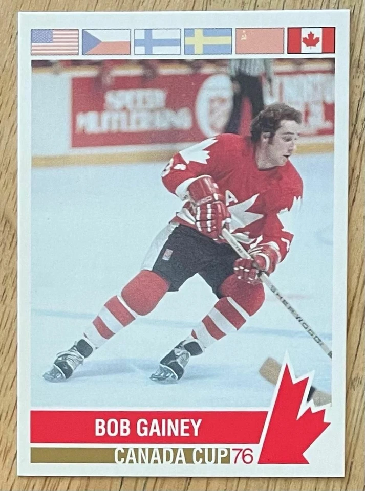 BOB GAINEY, '92 "FUTURE TRENDS" CANADA CUP CARD, HOCKEY LEGEND ! - Image 1 of 1