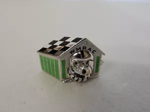 Vintage Silver Enamel WMRAC Womens Motor Racing Associates Club Lapel Pin Badge - Picture 1 of 13
