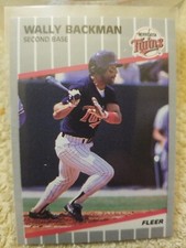 1989 Fleer Update #U-43 WALLY BACKMAN Minnesota Twins Second Base Baseball