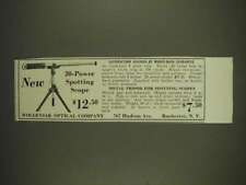 1934 Wollensak 20-Power Spotting Scope Ad