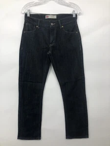 Levis 511 Slim Jeans Womens Size 16 Blue Denim 28x28 Red Tab Distressed Dark - Picture 1 of 10